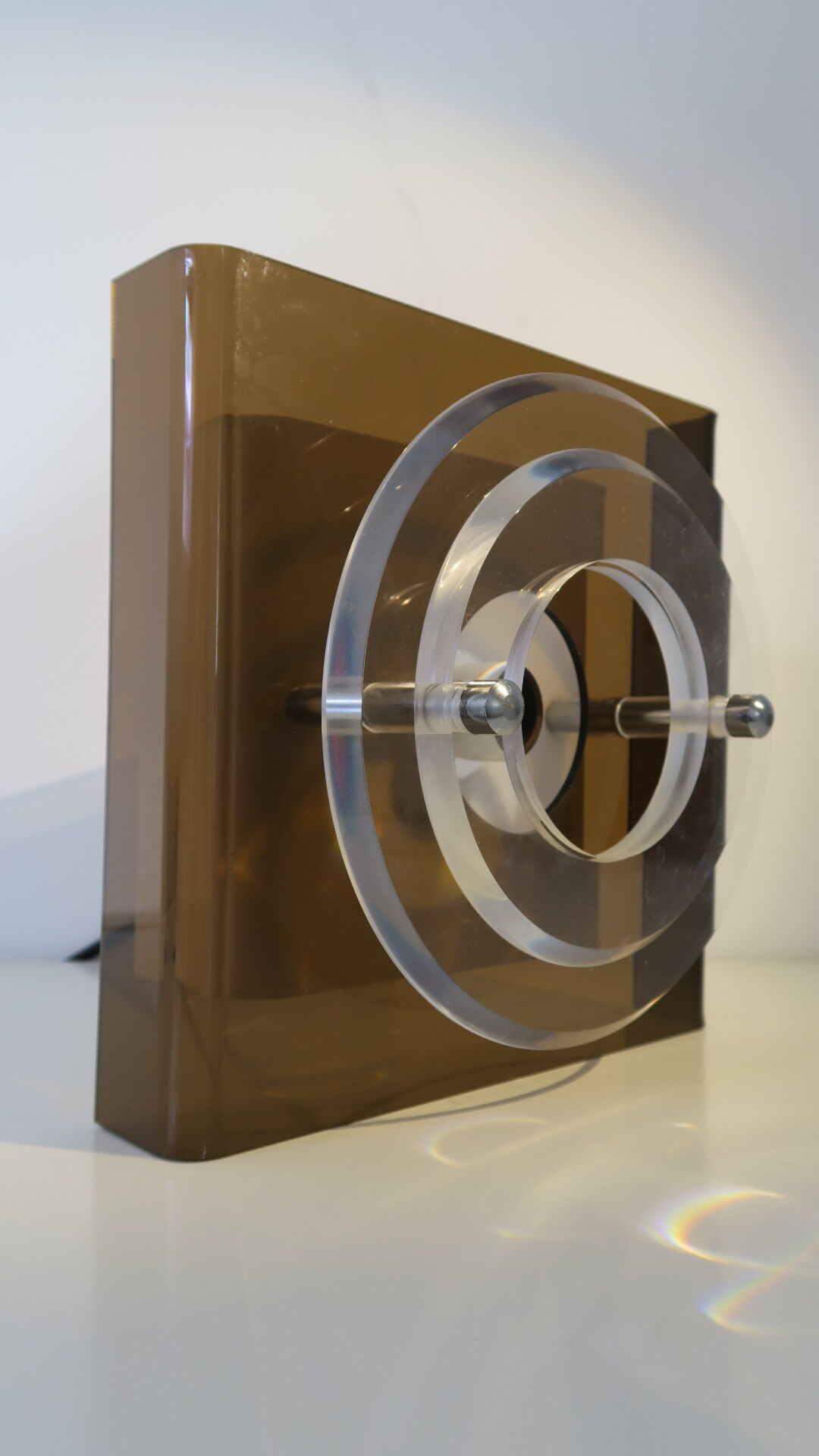 Herda, 80s wall lamp, plexiglass