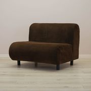 Brown armchair, Italian design, 1970s, made in Italy
