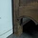Louis XV-style buffet in walnut and burl with openwork fittings.