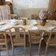 Renovated rectangular dining table
