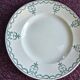 Lot 8 assiettes Moulin des Loups frise verte