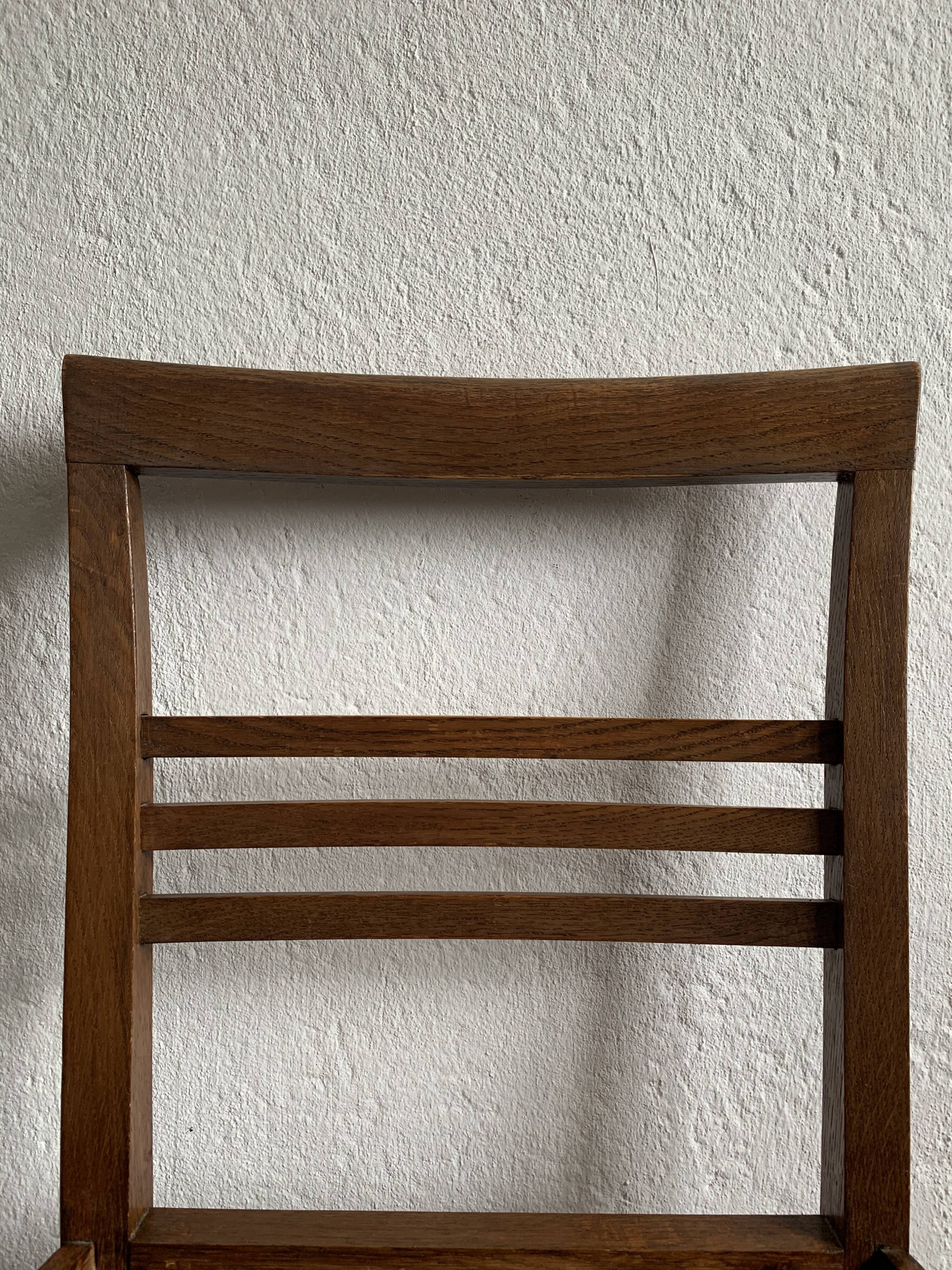 6 chairs era solid oak reconstruction