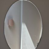 Mocha enamelled stoneware wall light (small model).