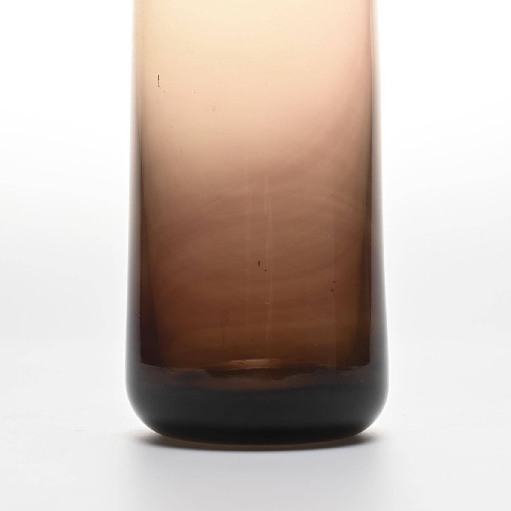 Claude Morin, blown glass roller vase, France 1975