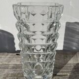 Vase en verre épais transparent classique