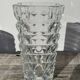 Classic clear thick glass vase