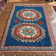 Tapis Anatolien Kars Kazak fait main 154x121cm
