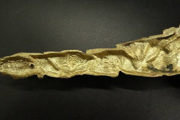 Large 19th century Louis XV style pediment - bronze signed Poix Blin