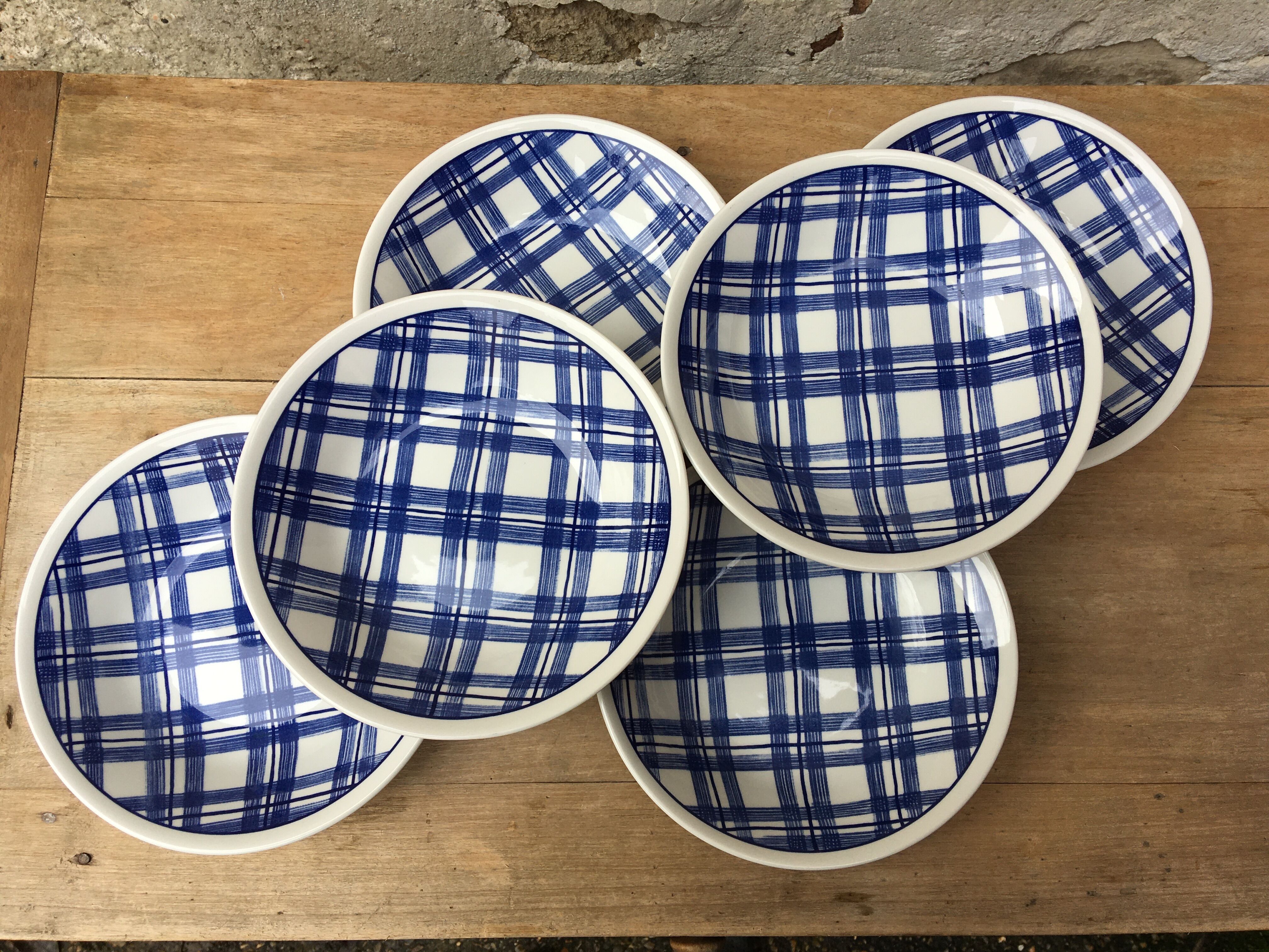 Scottish blue hollow plates