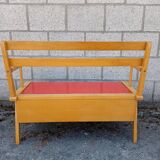 Vintage childrens bench with storage