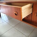 Scandinavian design sideboard in vintage teak