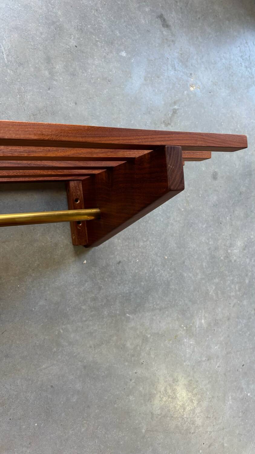 Vintage Danish coat rack teak