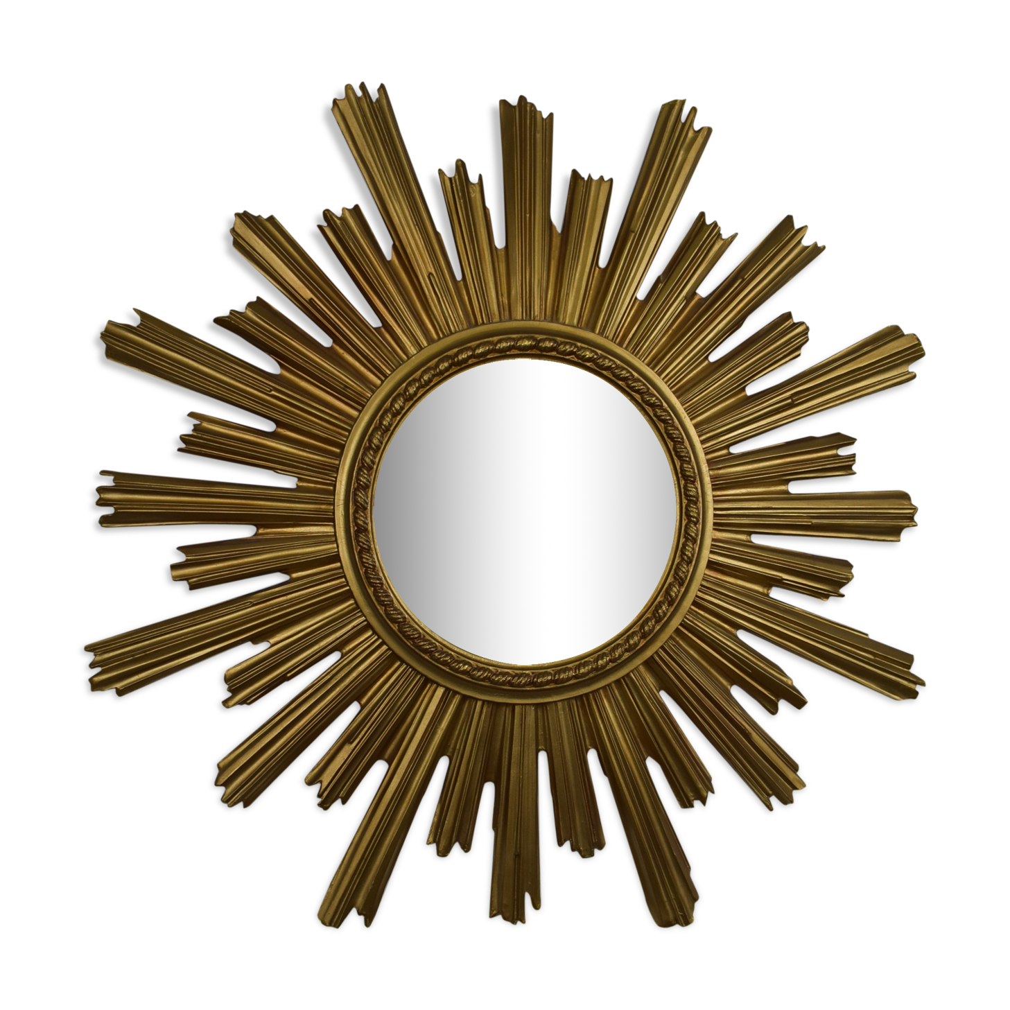 Vintage golden sun mirror 58cm