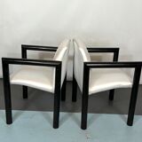 Mid-century italian modern set of 4 armchairs from 70s