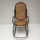 Rocking chrome cane bamboo