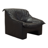 Leather armchair, Italian design, 1960s, production: Italy