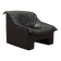 Leather armchair, Italian design, 1960s, production: Italy