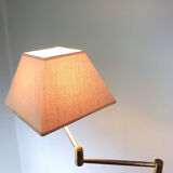 Articulated floor lamp brass e-reader