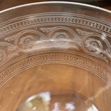 6 Mismatched Engraved Champagne Glasses