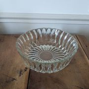 Cut glass salad bowl