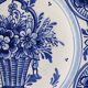 Plate Delft flower basket