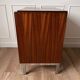 Meuble de rangement teck et chrome