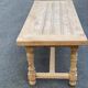 Renovated extendable farmhouse dining table made of solid wood, 200cm, 1950.
