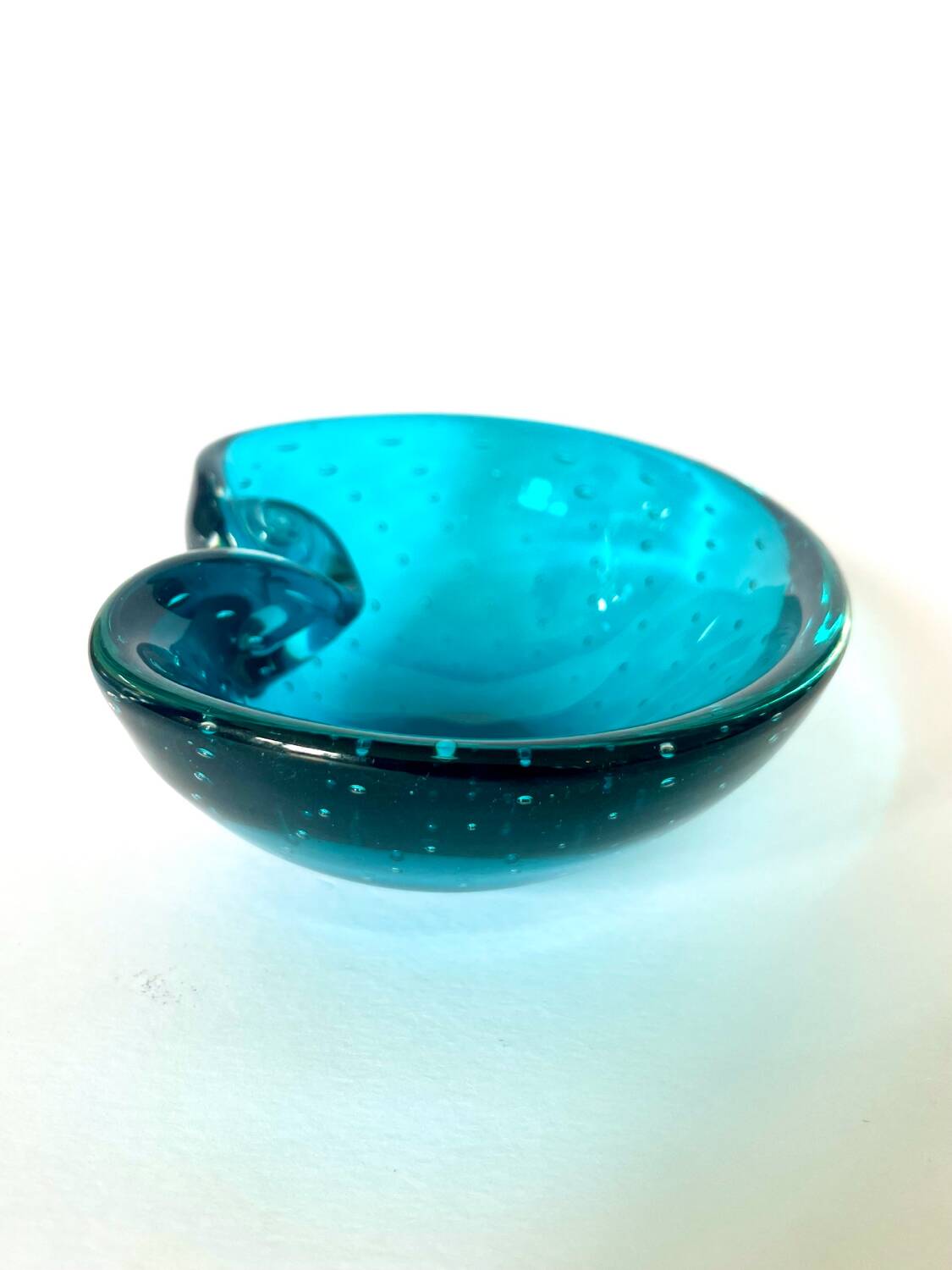 Sommerso ashtray, Barovier & Toso, Murano