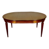 Table ovale ou ronde Acajou style Louis XVI avec rallonges, 8 personnes