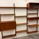Meuble mural scandinave vintage en teck par Poul Cadovius pour Royal System