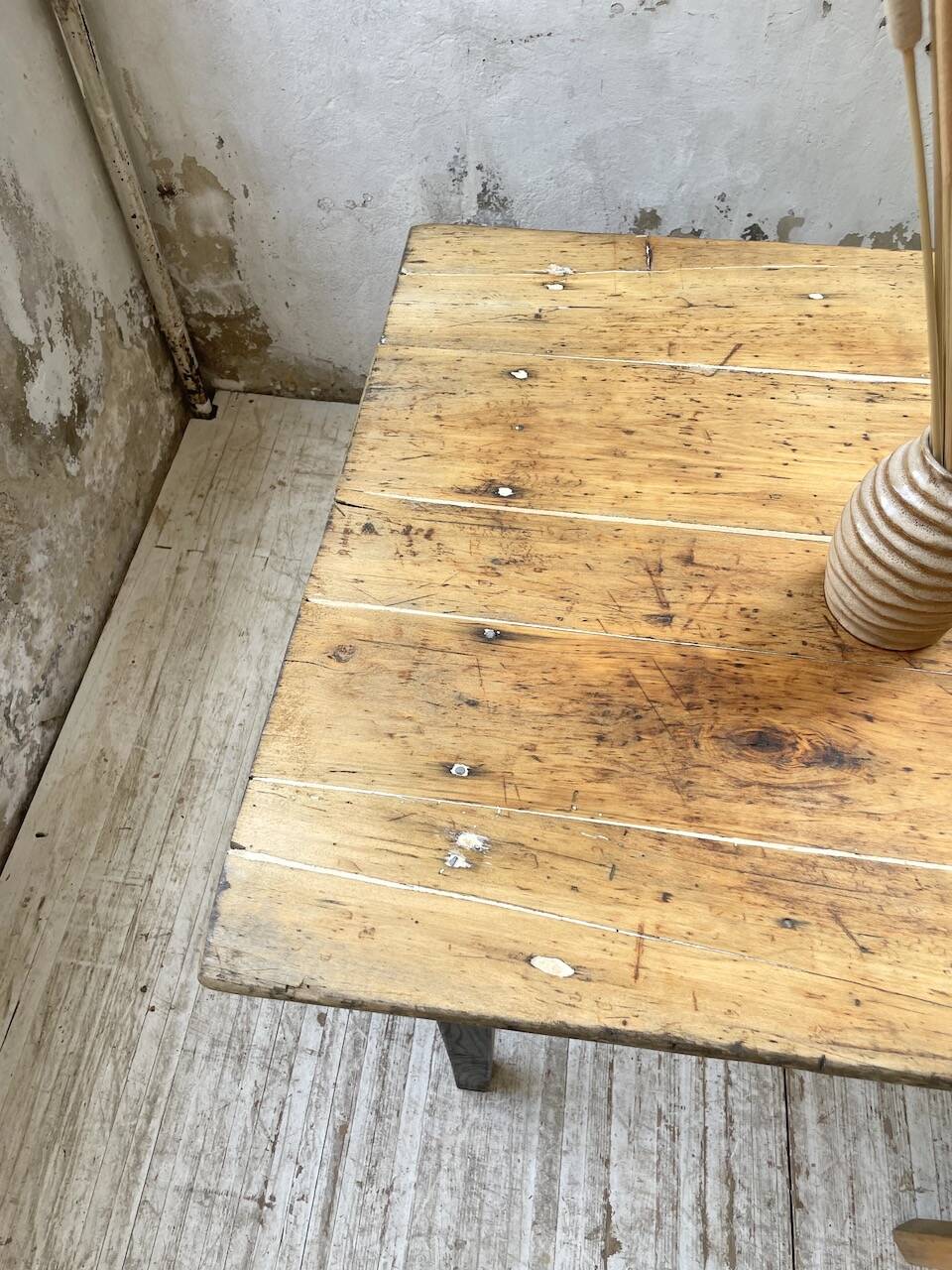 2m pine and oak farmhouse table