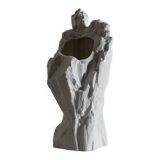 Biscuit porcelain vase, mid-20th century