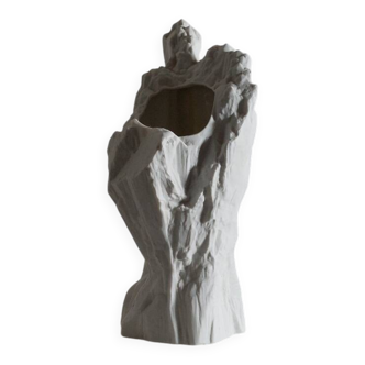 Biscuit porcelain vase, mid-20th century