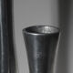 Ensemble de vases hauts en aluminium poli avec découpes circulaires