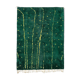 Modern Moroccan carpet green