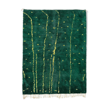Modern Moroccan carpet green