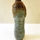 Vase en grès vernissé et monogrammé