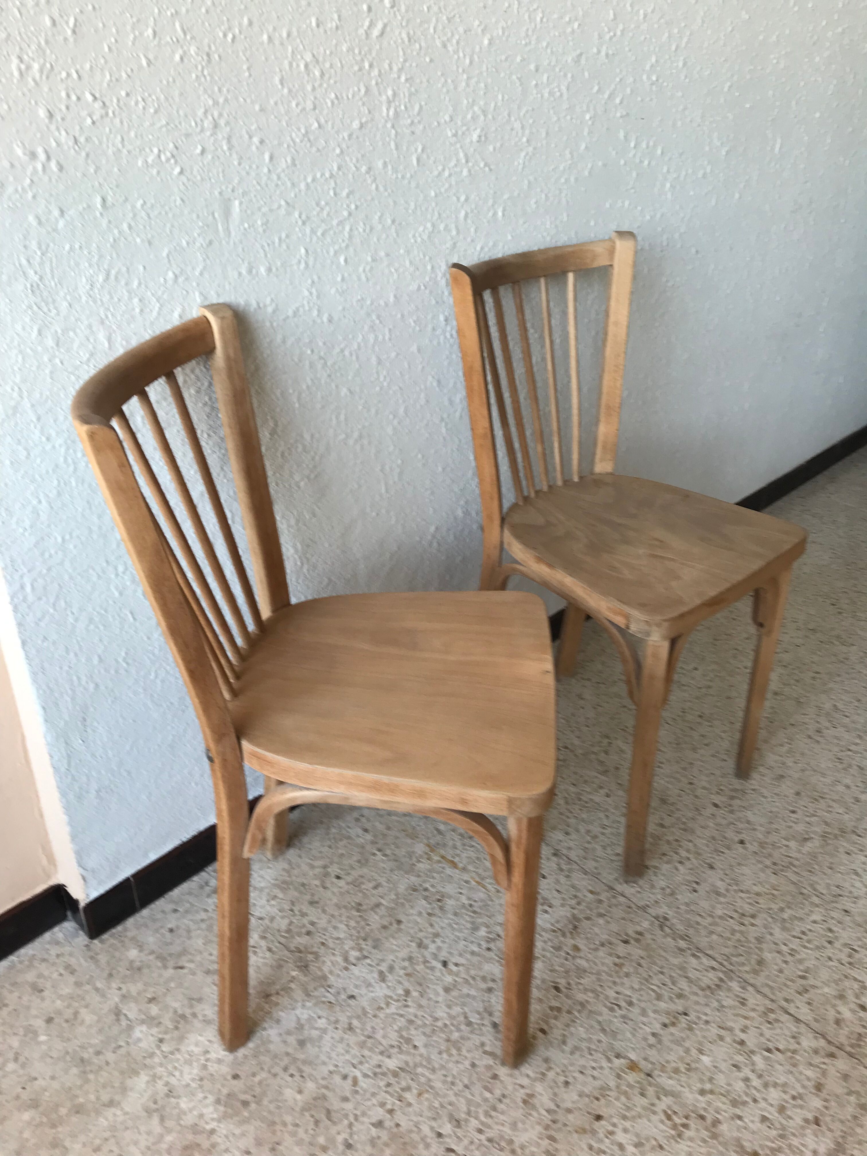 Paire de chaises Baumann vintage