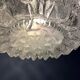 Vintage mid-century decorative ceiling light in thick glass.