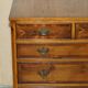 Georgian commode in yew wood with burr and burl grain, medium size.