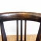 Old chair made of solid wood and caning