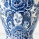 Monumental blue and white baluster vase from Delft, hand-painted, 1950s, Dutch.