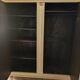 2-door patinated mirrored wardrobe