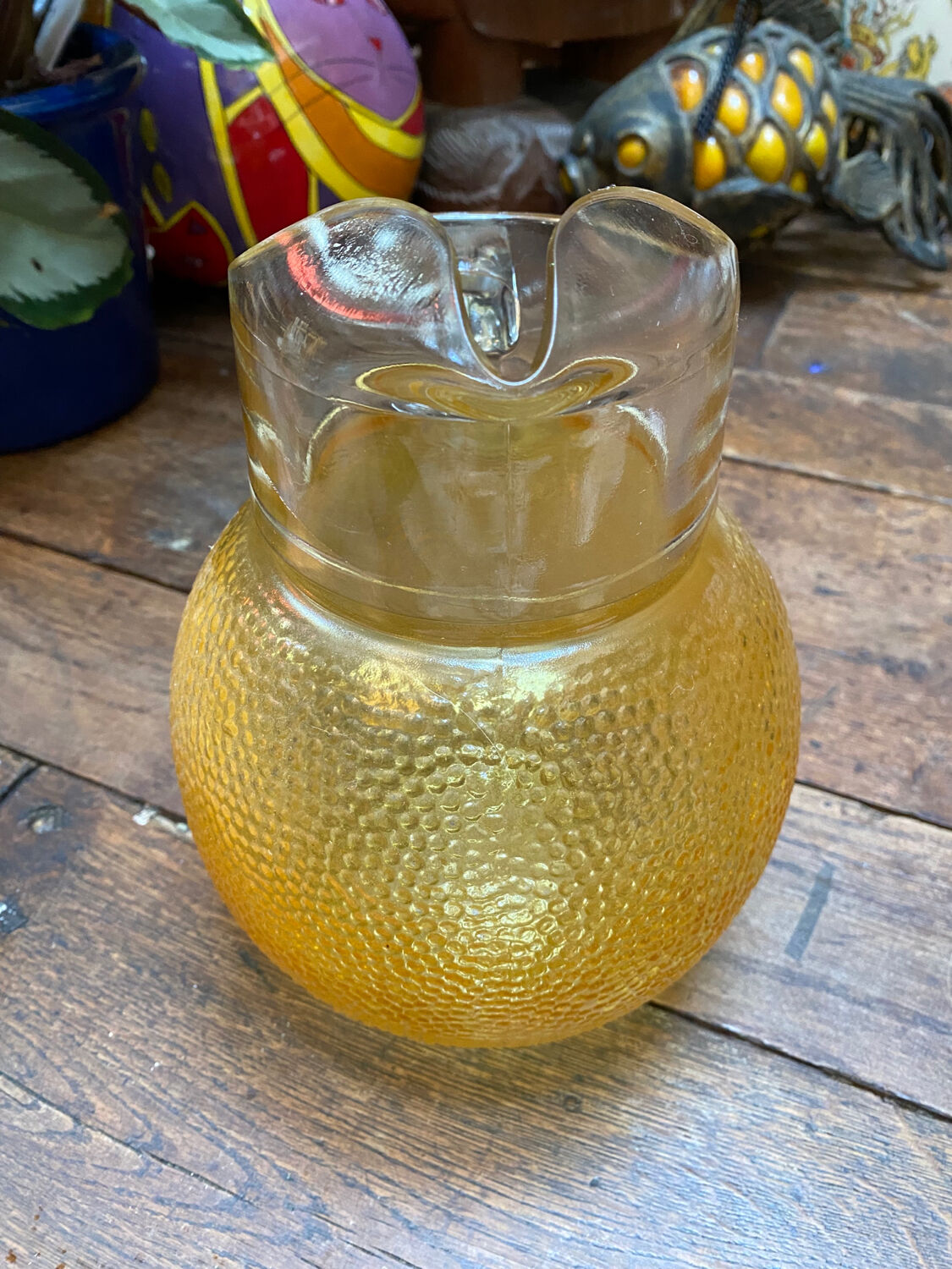 Vintage Orangina style pitcher