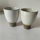 Two goblets on a pedestal Atelier Hurtault Puisaye