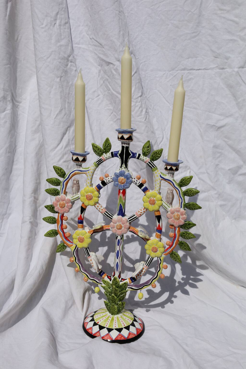 Italian artisanal candle holder
