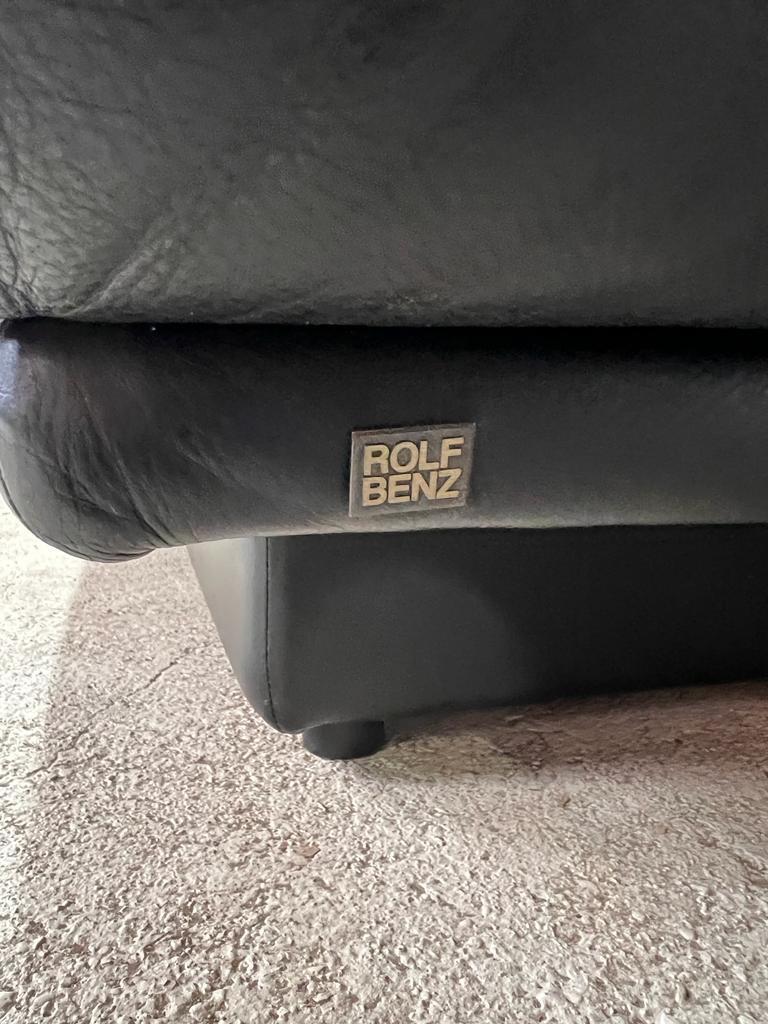 Cuir vintage canapé Rolf Benz