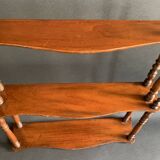 Napoleon III wall shelf in turned wood, 19th century