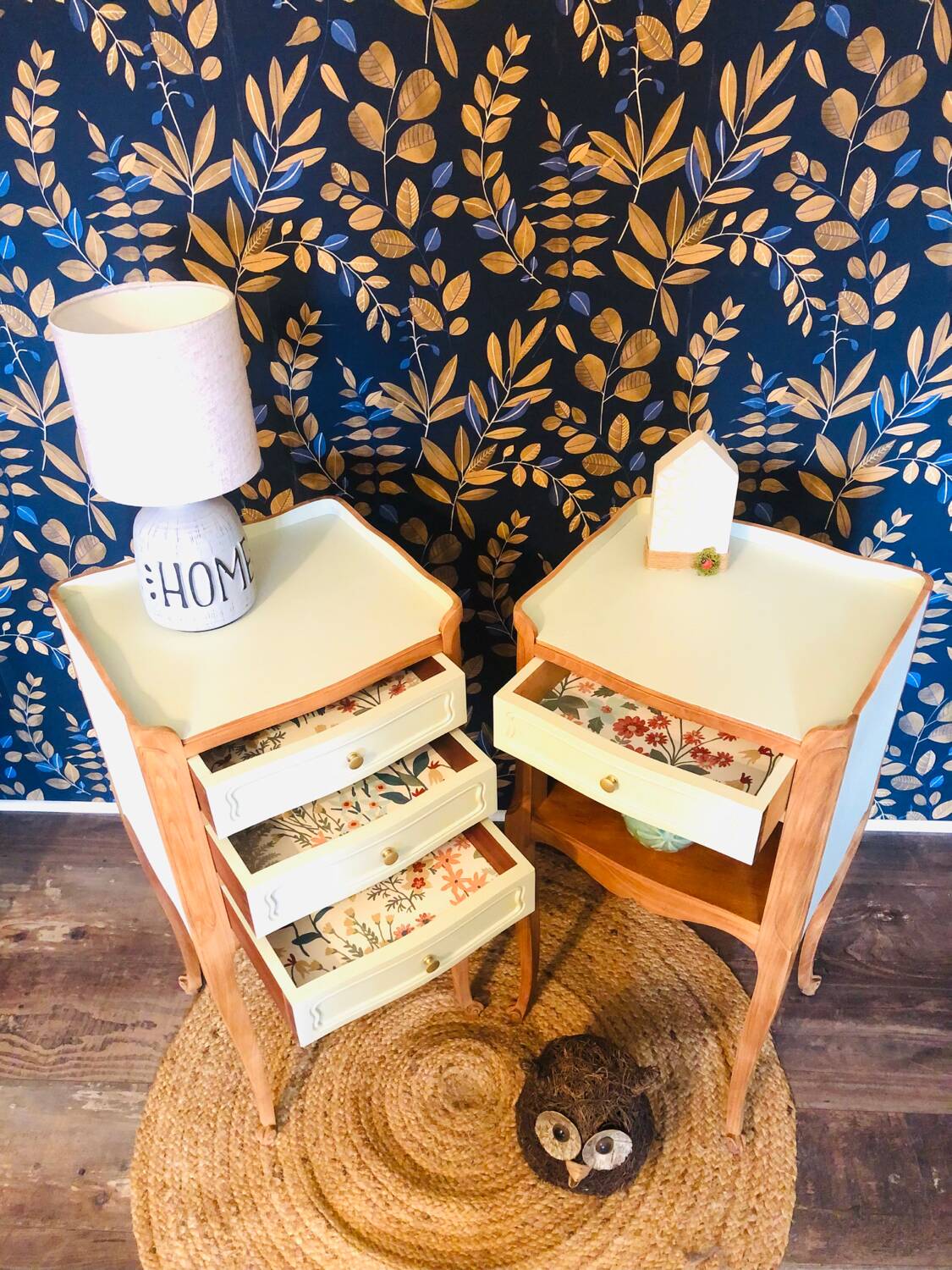 Pair of Louis XV style bedside tables