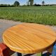 Set of 3 stackable pine stools